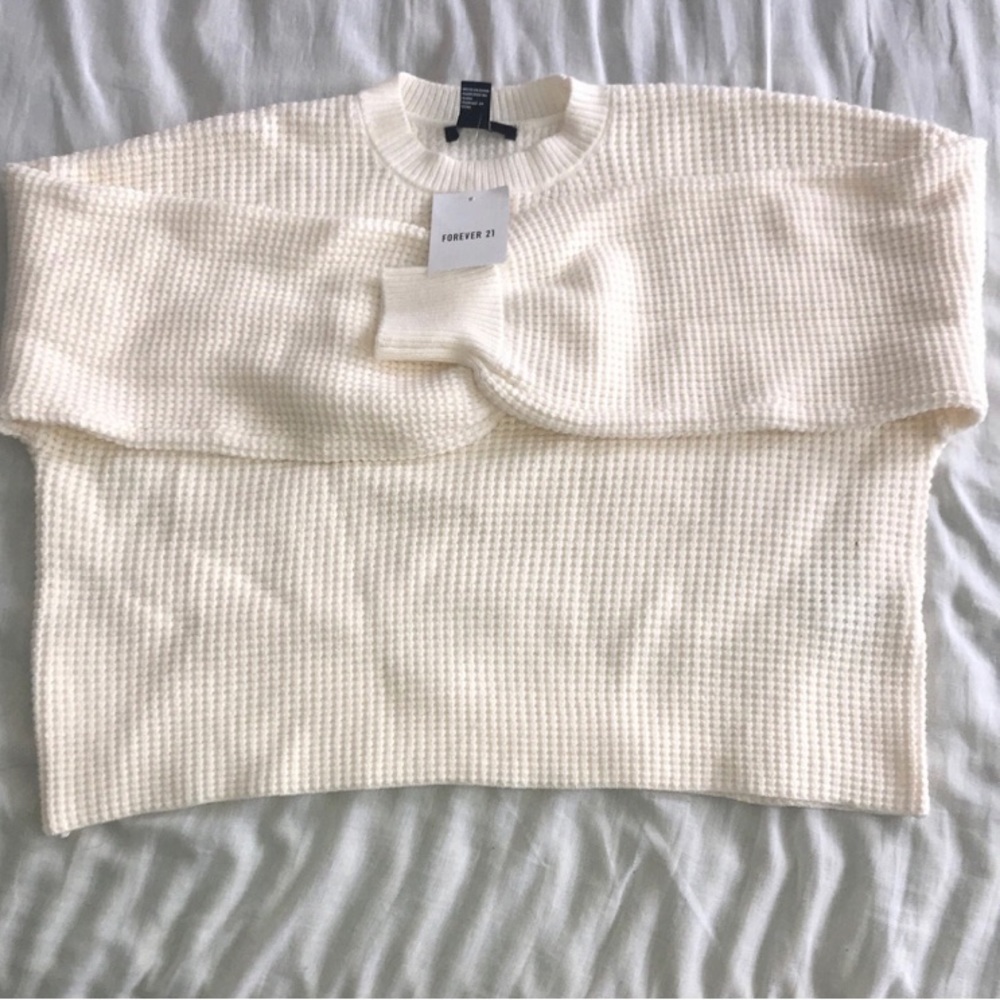 Forever 21 cream sweater top